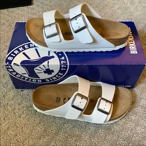 White birckenstock size 36